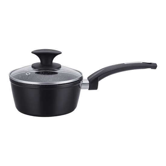 Picture of 16cm Forged Aluminium Sauce Pan With Lid 1.2Lt