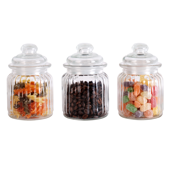 3pc Orion Storage Jar Set - 275ml