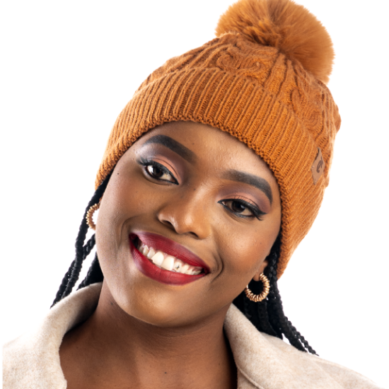 Picture of Knitted Ladies Beanie - Sugar Almond