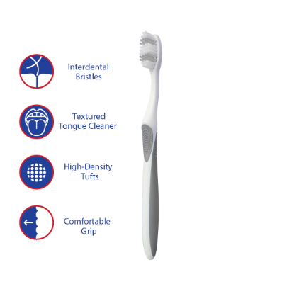 Picture of Easy Clean All In One Toothbrush - Grey