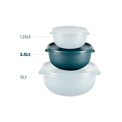 Picture of Bowl With Lid 2.5Lt - Teal