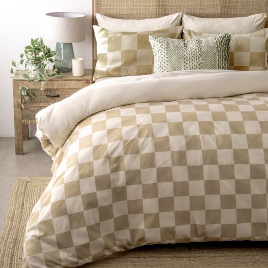 Picture of Checkered Duvet Cover Set 3pc  - Queen